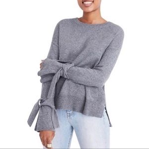 Madewell Tie Cuff Pullover Sweater